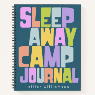 Personalized Sleepaway Summer Camp Camper's Notebook