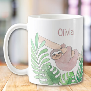 Personalized Sloth  Coffee Mug
