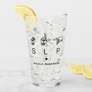Personalized SLP Speech Language Pathologist ASL Glass