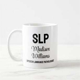 Personalized SLP Speech Language Pathologist Gift Coffee Mug