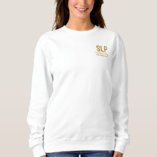 Personalized SLP Speech Language Pathologist Gift Sweatshirt