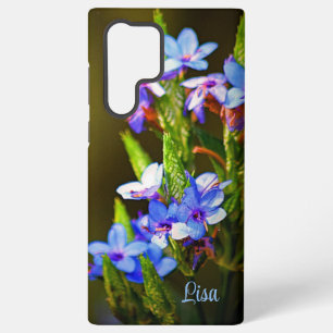 Personalized Small Blue Flower Samsung Case