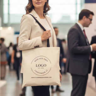 Personalized Small Business Branding Reusable Tote Bag