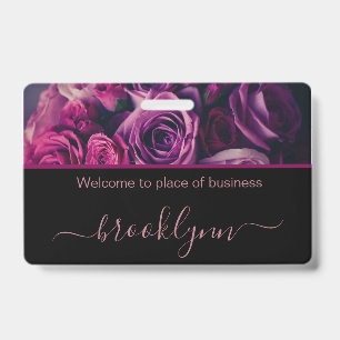 Personalized Small Business Name Tag Badge