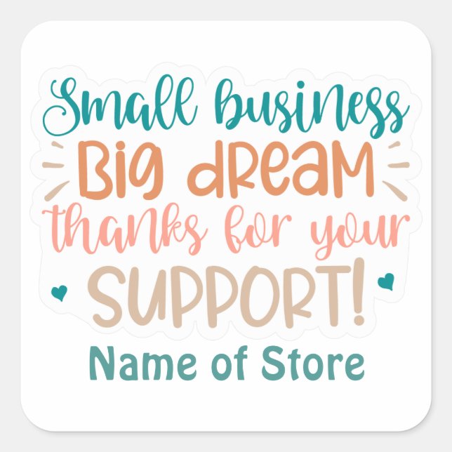 Personalized Small Business Sticker Pack (Front)