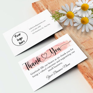 Personalized Small Business Thank You Card