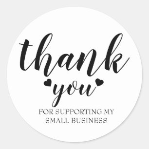 Personalized small business thank you  Label