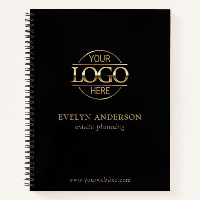 Personalized Small Businesses Corporate Office Notebook (Front)