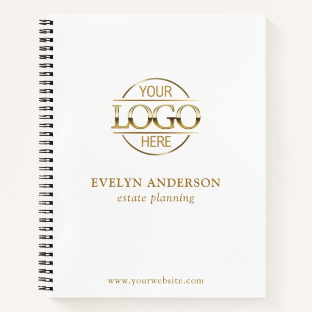 Personalized Small Businesses Corporate Office Notebook (Front)