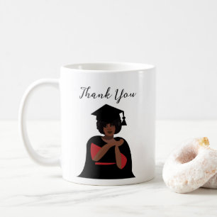 Personalized Smiling Woman Graduation Coffee Mug