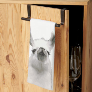 Personalized Snooty Snobby Llama Kitchen Towel