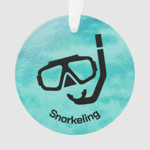 Personalized Snorkelling Ornament