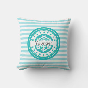 Personalized Snow Design Throw Pillow