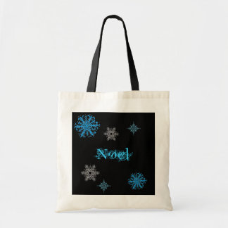 personalized snowflake bag. tote bag