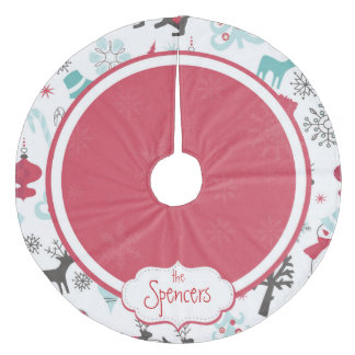Personalized Snowflake Christmas Tree Skirt