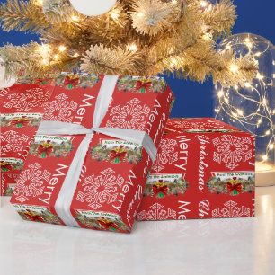 Personalized Snowflake Holiday Wrapping Paper