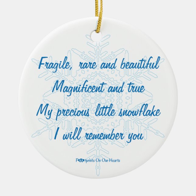 Personalized Snowflake Ornament (Front)