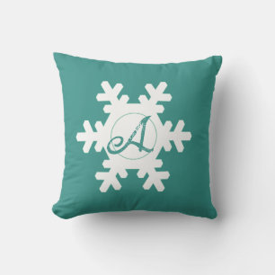 personalized Snowflake Throw Pillow