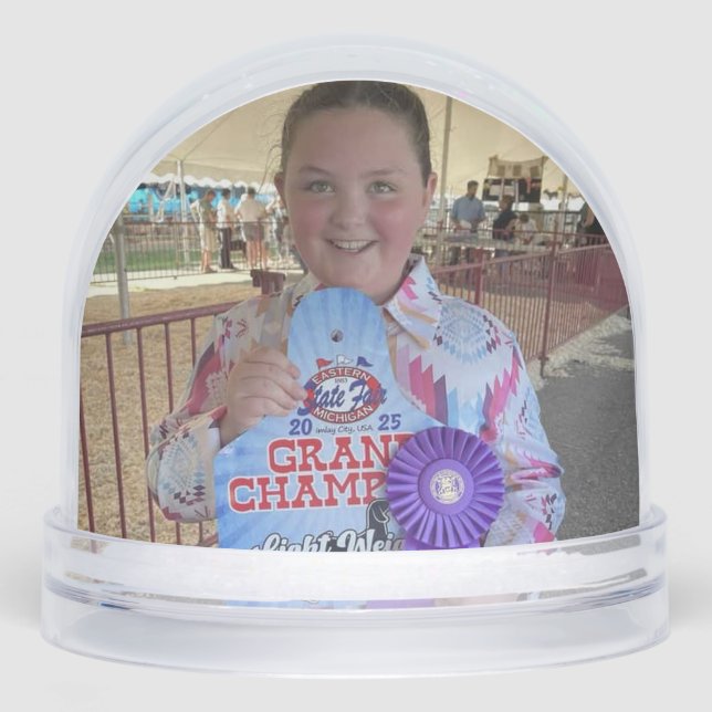Personalized  snowglobe (Front)