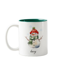  Personalized Snowman Christmas Mug