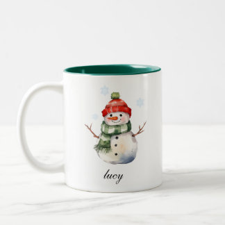  Personalized Snowman Christmas Mug
