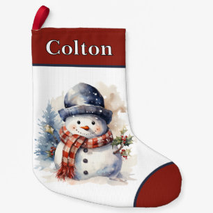 Personalized Snowman Christmas Stocking