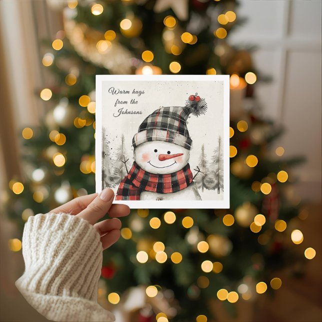 Personalized Snowman Christmas with Family Name (Creator Uploaded)