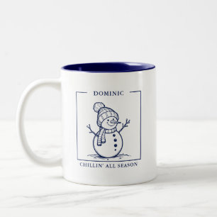 Personalized Snowman Mug – A Winter Delight