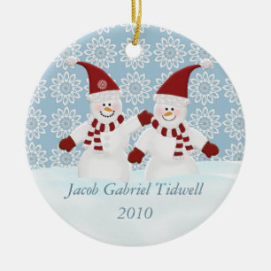 Personalized Snowman Ornament