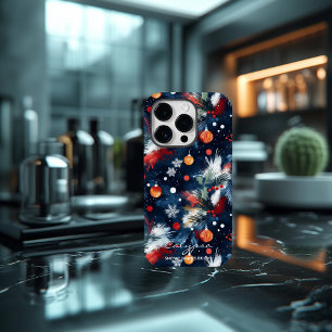 Personalized Snowy Nights Christmas Case-Mate iPhone 14 Pro Case