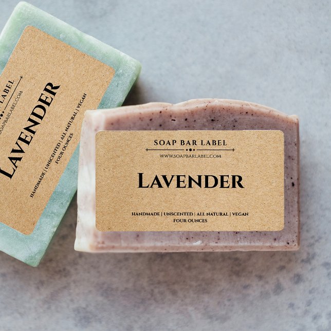 Personalized Soap Label Kraft Background Sticker (Creator Uploaded)