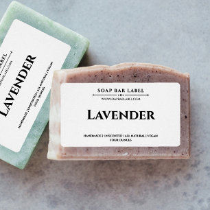 Personalized Soap Label White Background Sticker