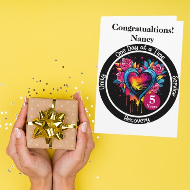 Personalized Sobriety Milestone Card (Creator Uploaded)