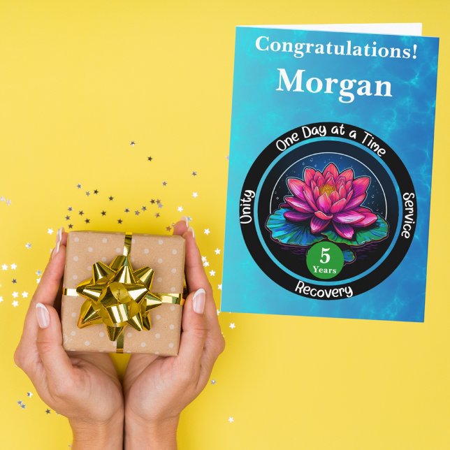 Personalized Sobriety Milestone Card (Creator Uploaded)