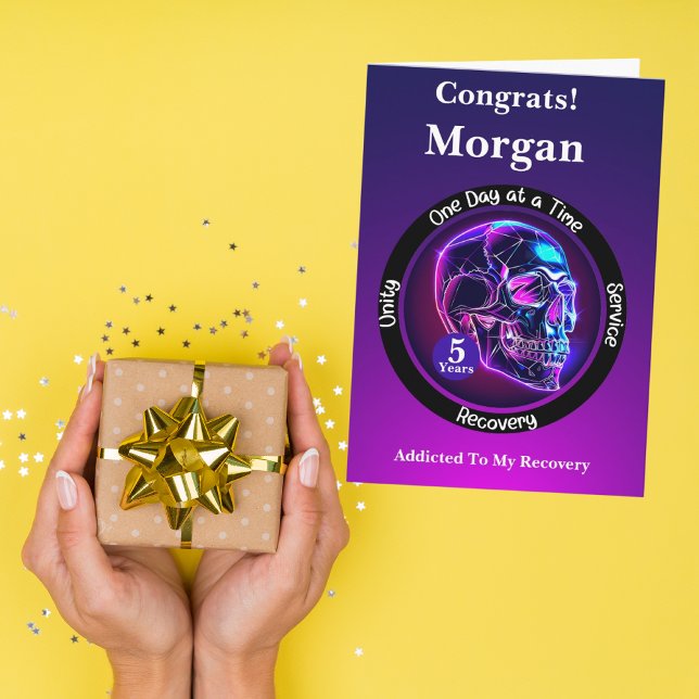 Personalized Sobriety Milestone Card (Creator Uploaded)