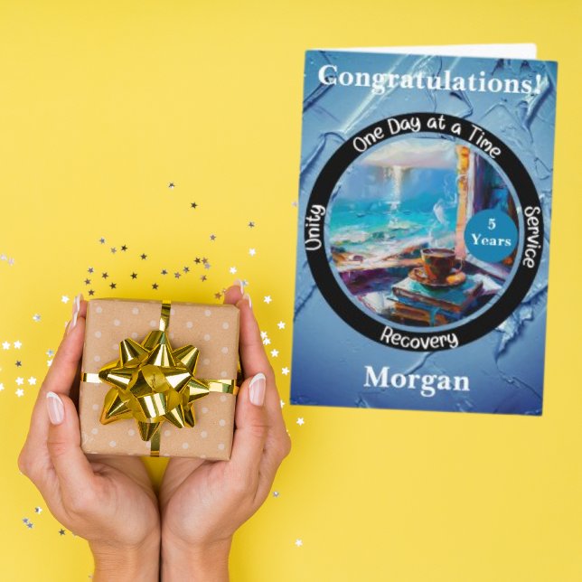 Personalized Sobriety Milestone Card (Creator Uploaded)