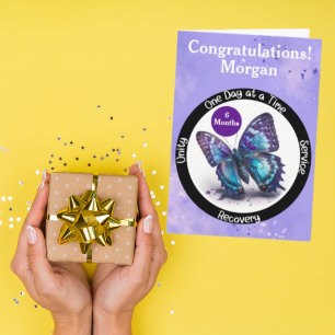 Personalized Sobriety Milestone Card