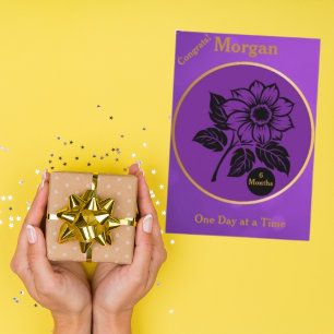 Personalized Sobriety Milestone Card