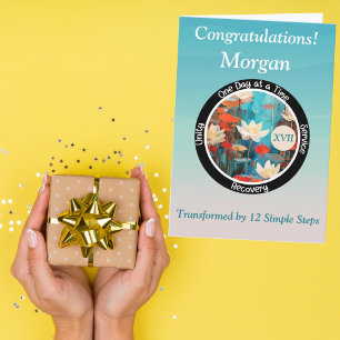 Personalized Sobriety Milestone Card