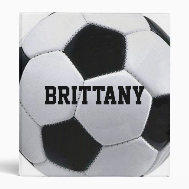 Personalized Soccer Ball Binder (Front)