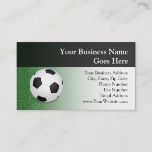 Personalized Soccer Ball Business Card