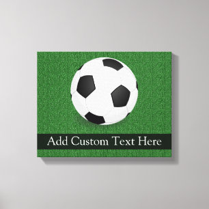 Personalized Soccer Ball Canvas Print