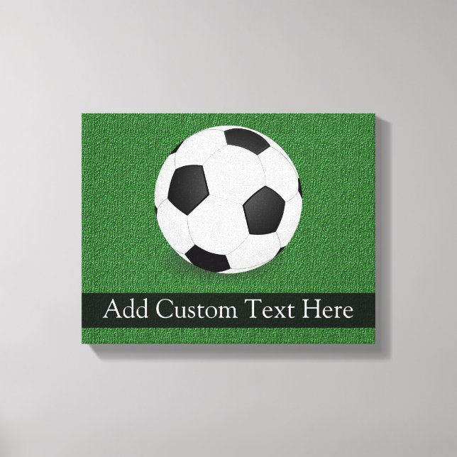 Personalized Soccer Ball Canvas Print (Front)