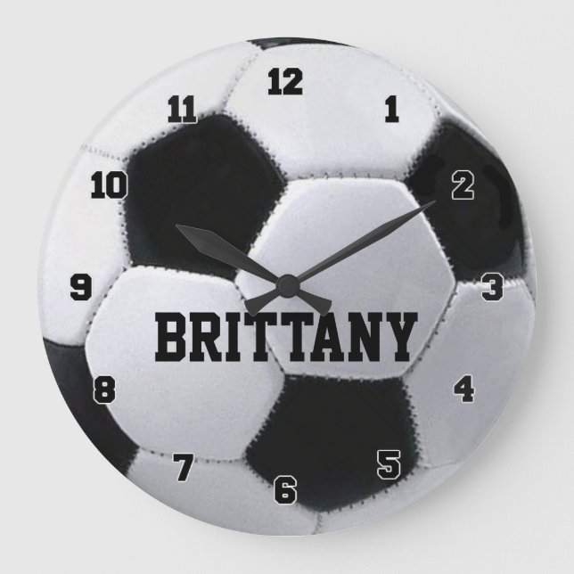 Personalized Soccer Ball Clock (Front)