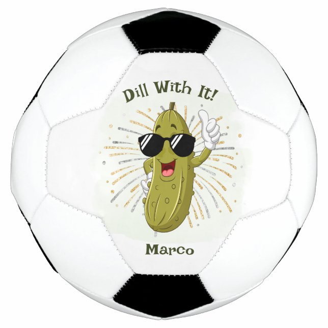 Personalized Soccer Ball Football Dill Pickle (Front)