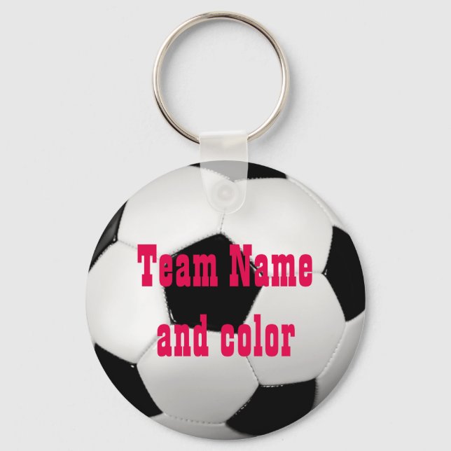 Personalized Soccer Ball Keychain (Front)