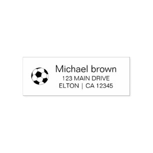 Personalized Soccer ball logo Self-inking Stamp