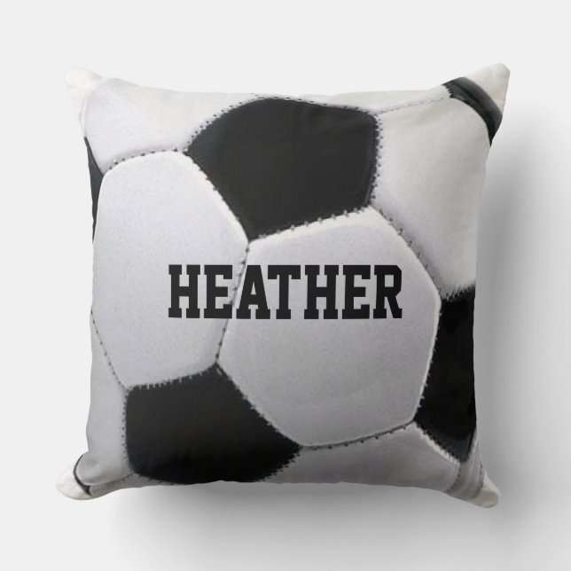 Personalized Soccer Ball  MoJo Pillow (Front)