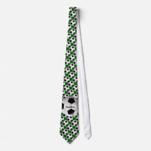 Personalized Soccer Ball on Football Pattern Tie