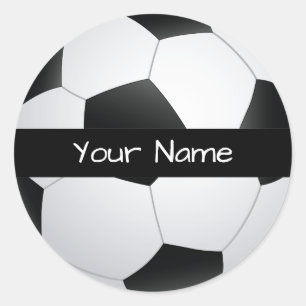 Personalized Soccer Ball Sticker